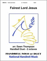 Fairest Lord Jesus Handbell sheet music cover